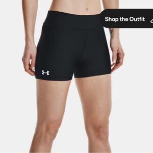 Under Armour Women's Black Athletic Shorts, Size L